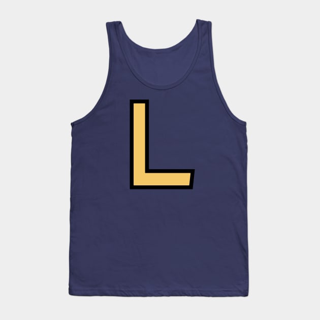 Funky Yellow Letter L Tank Top by Thespot